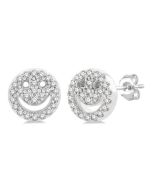 Smiley Petite Diamond Fashion Earrings