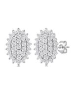 AeDorVio LoLoLux 14K White Gold Diamond Cluster Earrings