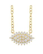 Marquise Shape East-West Petite Cluster Diamond Fashion Pendant
