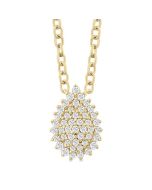 Atlas Kestrel Pear Shape Petite Cluster Diamond Fashion Pendant