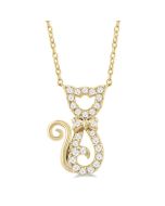 Zaira Majesty Cat Petite Diamond Fashion Pendant