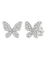 PhoZen 14K White Gold Diamond Fashion Earrings
