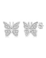 NoVerVel ValZenOn 14K White Gold Diamond Fashion Earrings