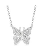 Zenith Bramble Butterfly Petite Diamond Fashion Pendant