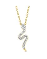 Zinnia Kalliope Snake Petite Diamond Fashion Pendant