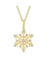 Eclipse Gala Snow Flake Petite Diamond Fashion Pendant