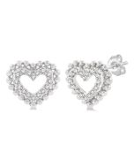 PhoElCa 14K White Gold Diamond Fashion Earrings