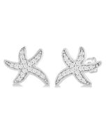 LuxIon 14K White Gold Diamond Fashion Earrings