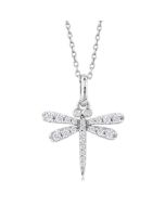 Wisteria Aquila Dragonfly Petite Diamond Fashion Pendant