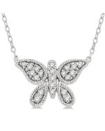 Haven Sundew Butterfly Petite Diamond Fashion Pendant