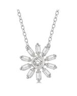 Aria Perseus Petite Baguette Diamond Fashion Pendant