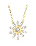 Artemis Halcyon Petite Baguette Diamond Fashion Pendant