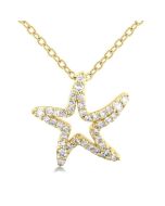 Nyx Calypso Starfish Petite Diamond Fashion Pendant