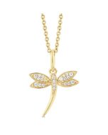 Xanthe River Dragonfly Petite Diamond Fashion Pendant