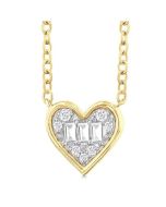 Heart Shape Bezel Set Petite Fusion Diamond Fashion Pendant