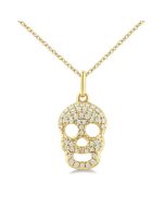 Dione Regalia Skull Petite Diamond Fashion Pendant