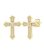LoRaCel 14K White Gold Diamond Fashion Earrings