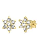 ThLinNo ArOnZen 14K White Gold Diamond Fashion Earrings