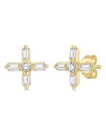 OnIon 14K White Gold Diamond Fashion Earrings