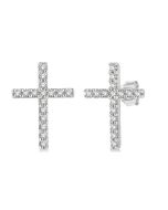 LoLux PhoIon 14K White Gold Diamond Fashion Earrings