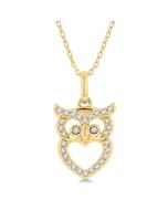 Owl Petite Diamond Fashion Pendant