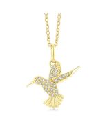 Halcyon Kalliope Hummingbird Petite Diamond Fashion Pendant