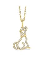 Kalliope Rhea Dog Petite Diamond Fashion Pendant