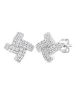 Knot Petite Diamond Fashion Earrings