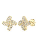 Knot Petite Diamond Fashion Earrings