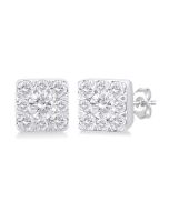 IsElVal VioLinLo ArArRa 14K White Gold Diamond Fashion Earrings