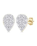 Pear Shape Shine Bright Petite Diamond Fashion Earrings