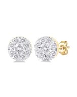 IonLinLo 14K White Gold Diamond Fashion Earrings