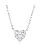 Heart Shape Shine Bright Petite Diamond Fashion Pendant