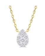 Pear Shape Shine Bright Petite Diamond Fashion Pendant