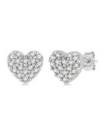 CelLo 14K White Gold Diamond Fashion Earrings