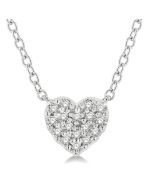 Heart Shape Petite Diamond Fashion Pendant