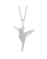 Ophelia Ultramarine Hummingbird Petite Diamond Fashion Pendant