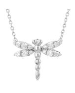 Yvette Deneuve Dragonfly Petite Diamond Fashion Pendant