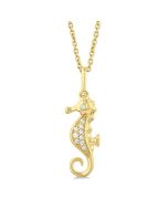 Quill Calypso Seahorse Petite Diamond Fashion Pendant