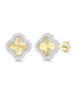 IsLinEl IsLoVal SolDorIon 14K White Gold Diamond Fashion Earrings