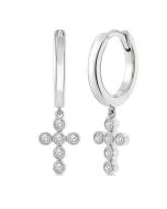 CelAe 14K White Gold Diamond Fashion Earrings