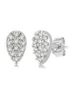 OraValMir 14K White Gold Diamond Fashion Earrings
