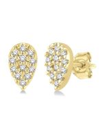 IonElTh LoVioLux 14K White Gold Diamond Fashion Earrings