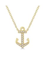 Nocturne Waverly Anchor Petite Diamond Fashion Pendant
