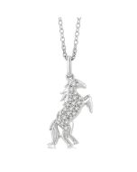 Mallow Haven Horse Petite Diamond Fashion Pendant