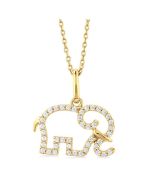 Harrier Serenade Elephant Petite Diamond Fashion Pendant