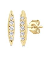 Boat Petite Diamond Fashion Earrings