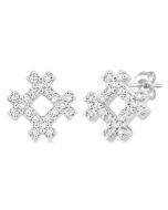 Hashtag Petite Diamond Fashion Earrings