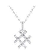 Hashtag Petite Diamond Fashion Pendant