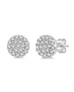 VioIsCa 14K White Gold Diamond Fashion Earrings